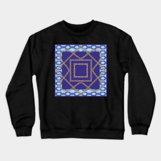 Gold chains, Geometric shapes Crewneck Sweatshirt